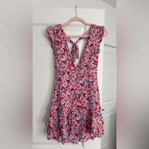 Hello Molly Floral Pink Sleeveless Dress